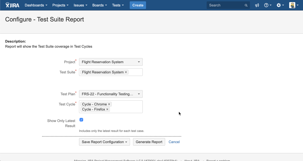UG966_Test_Suite_Report_Configuration.png