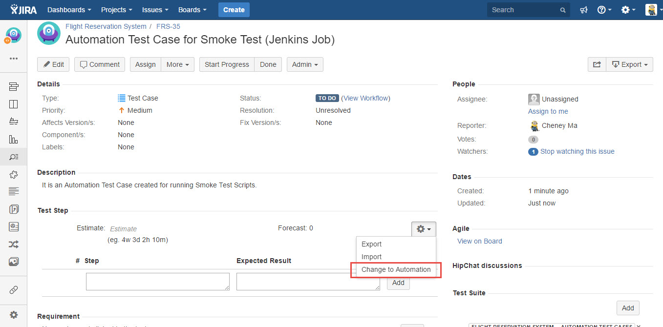 UG0028_v84_Test_Case_issue_Change_to_Automation.jpg