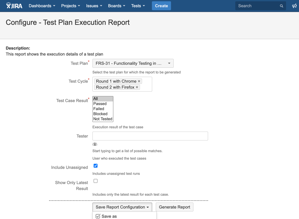 UG0062_Test_Plan_Execution_Report_Configuration.jpg